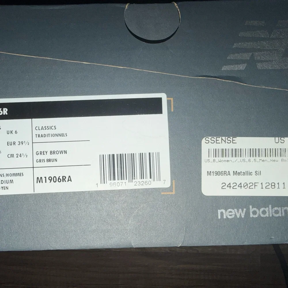 New Balance White Black Gold Running Sneakers
